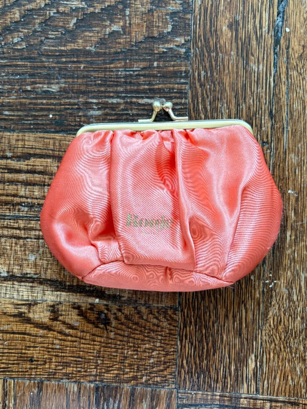Rouje Makeup Pouch - Coral Satin